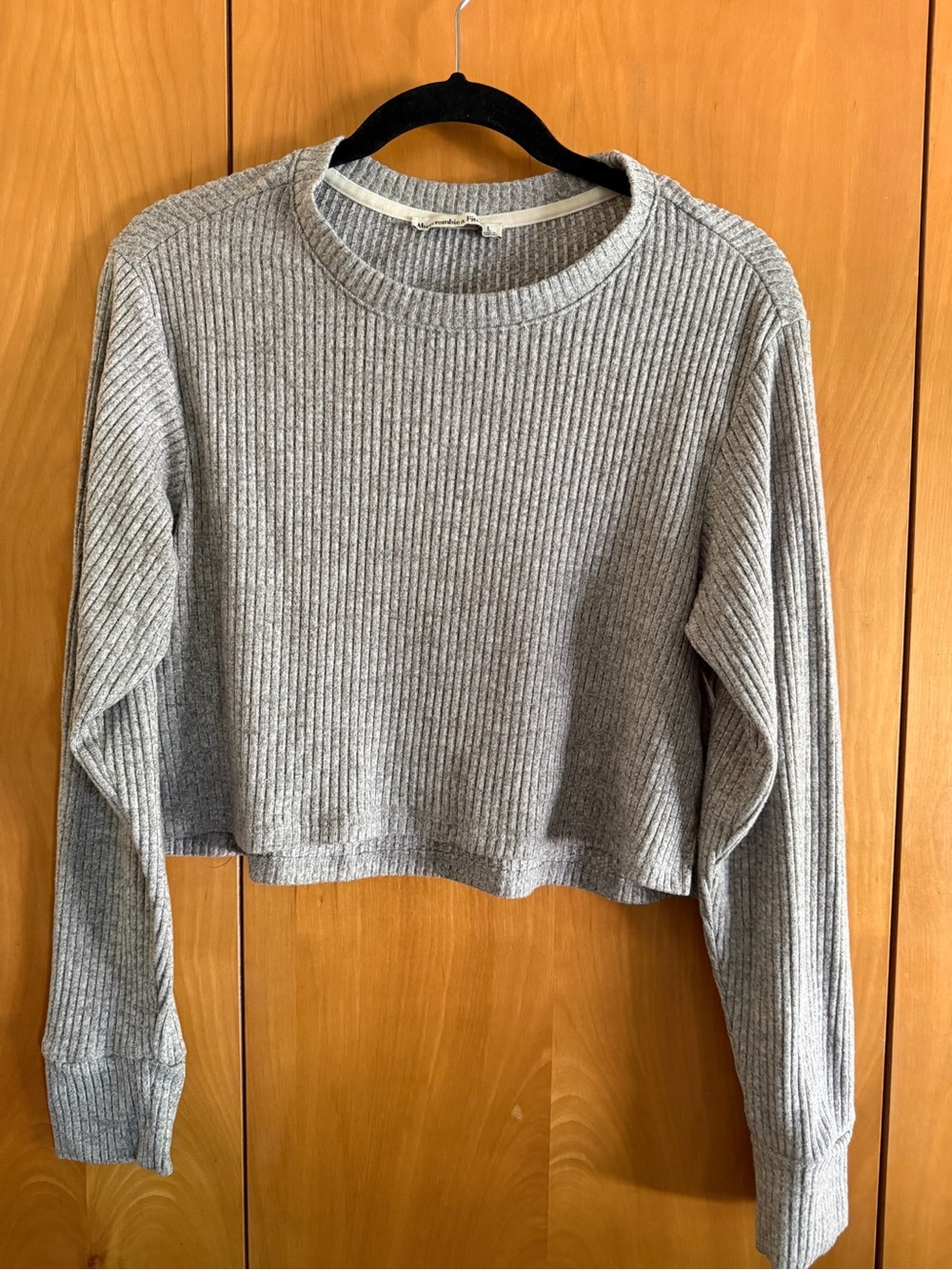 Abercrombie & Fitch Ribbed Cropped Long sleeve